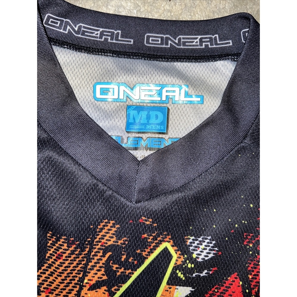 O'Neal Element Jersey shirt MX Motocross Off-Road ATV Mens sz medium red black - Picture 3 of 4